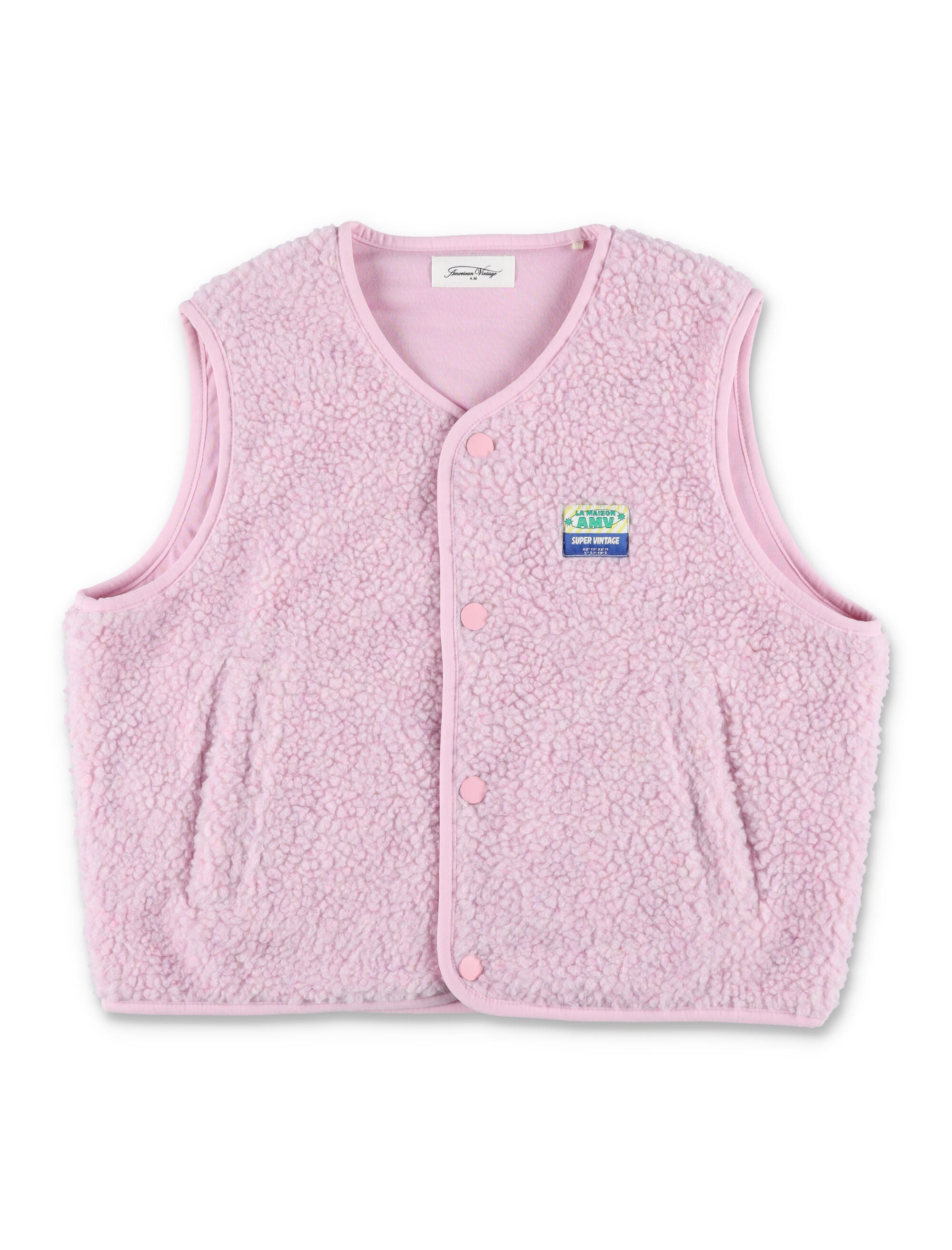 American Vintage Hoktown pink vest for kids Polyester