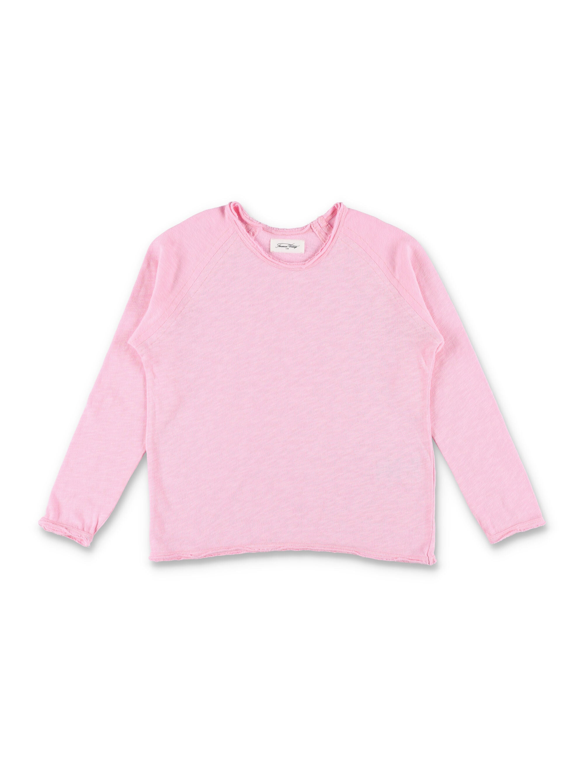 American Vintage Sonoma long sleeves t-shirt for kids Pink Cotton Tshirt