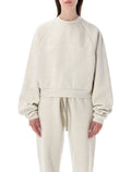Essentials Fear of God beige 90s raglan crewneck Oatmeal Heater Cotton Sweatshirt