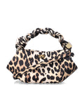 Ganni Leopard grained Mini Bou Bag Leo Recycled Polyester Shoulder