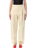 Soeur Graham tailored organic cotton pants Creme