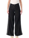 adidas Originals Firebird Adilenium denim track pants Black Cotton Jean