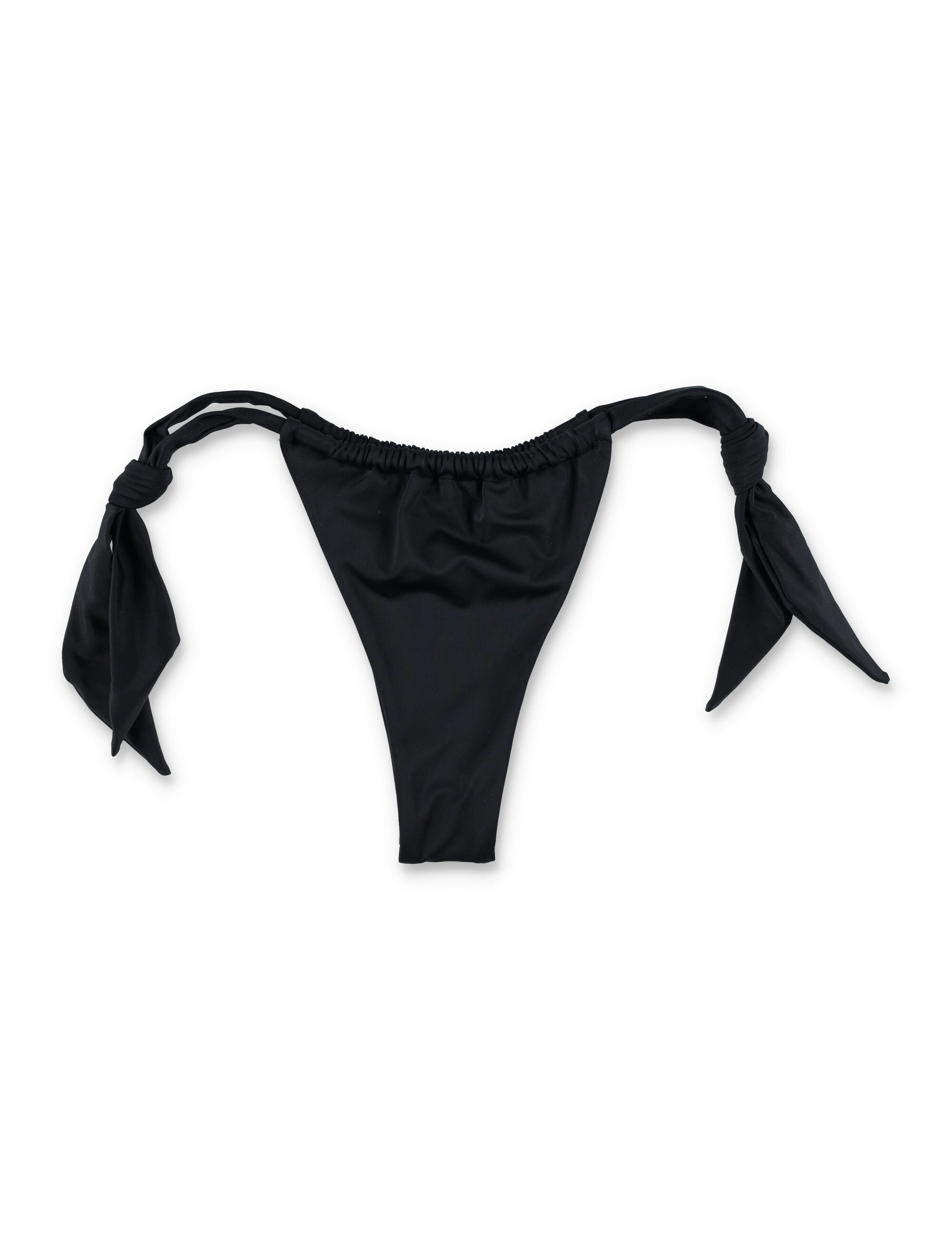 Lets Swim brazilian tie-side bikini bottom Black Recycled Polyamide