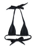 Lets Swim triangle bikini top Black Econyl®