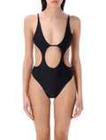 Swim by Di Riviera cut-out one-piece Black Polyamide Swimwear