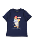 Polo Ralph Lauren kids Bear T-shirt Navy Cotton