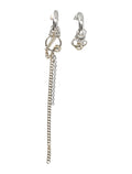 Justine Clenquet Amber Earrings Gold Palladium Brass