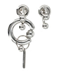 Justine Clenquet Dolly Earrings Silver Brass
