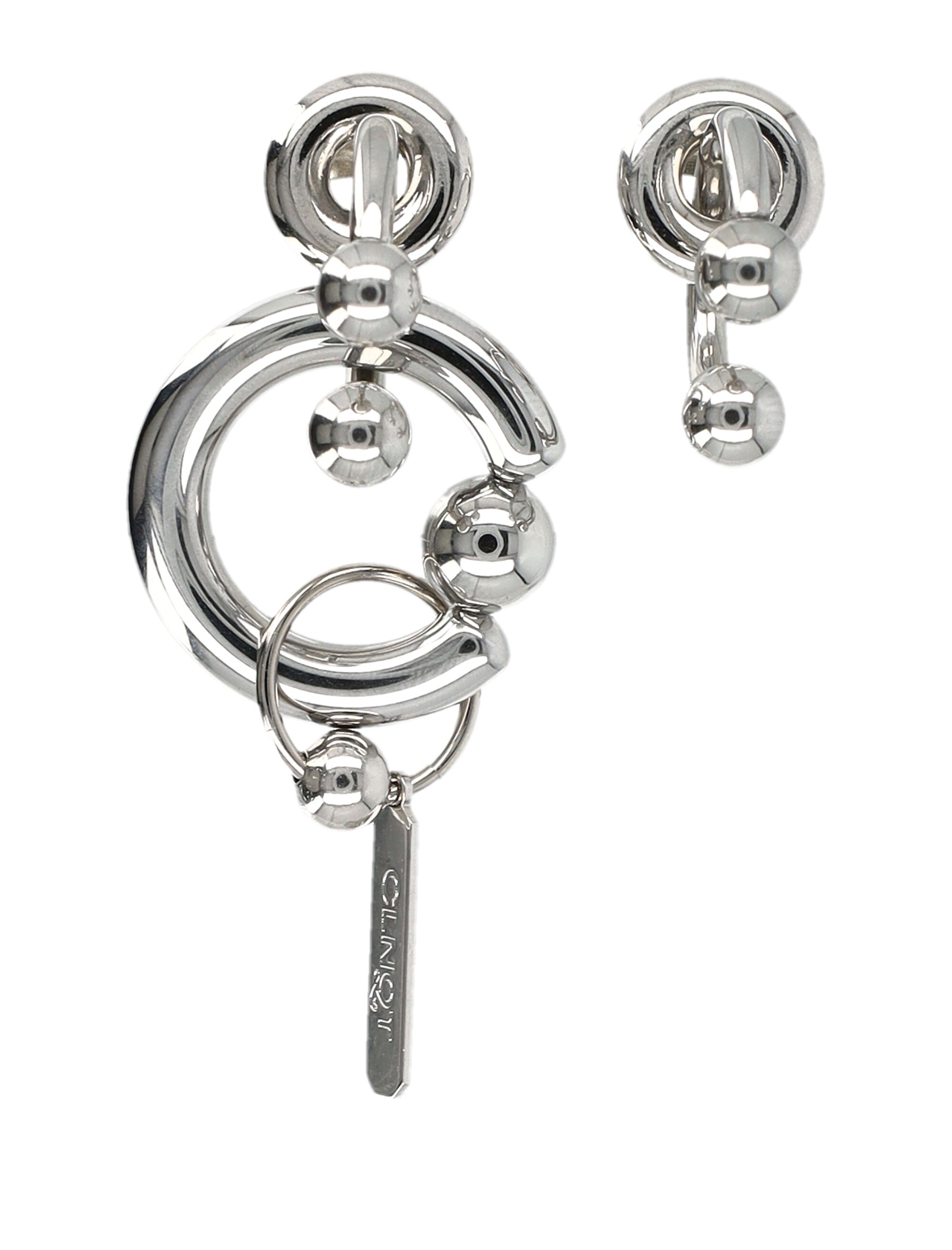 Justine Clenquet Dolly Earrings Silver Brass