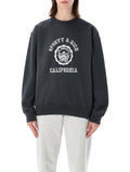 Sporty & Rich California emblem crewneck Faded Black Cotton Sweatshirt