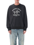 Sporty & Rich BH Riding Club crewneck Faded Black Cotton Sweatshirt