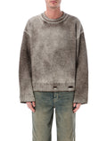 Represent Reversible Fade Out Rib Knit Sweater Brown Wool