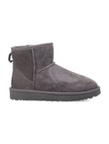 Ugg Classic Mini Ii Suede Boots With Shearling Lining Grey Upper