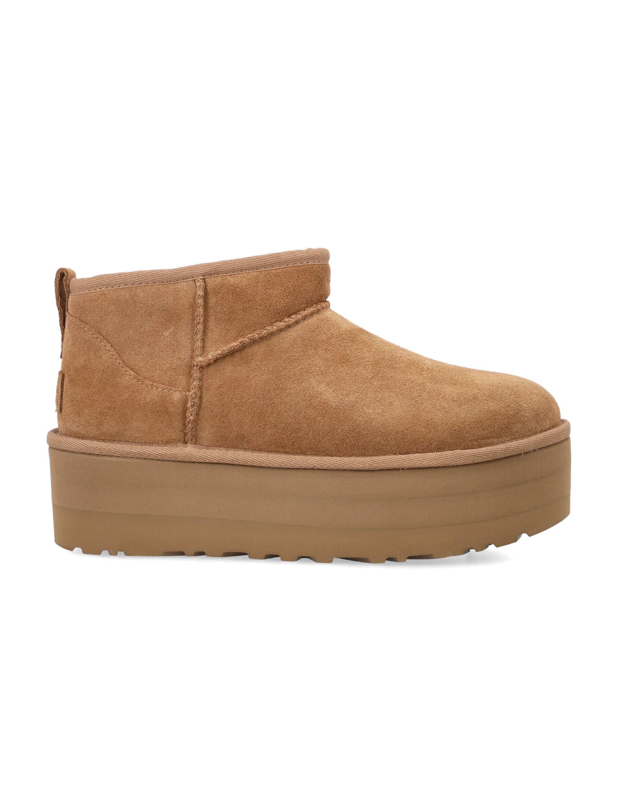 Ugg Womans Classic Ultra Mini Platform Chestnut Upper Boot
