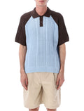Obey Abel Retro Polo Skyway Multi Cotton T-shirt