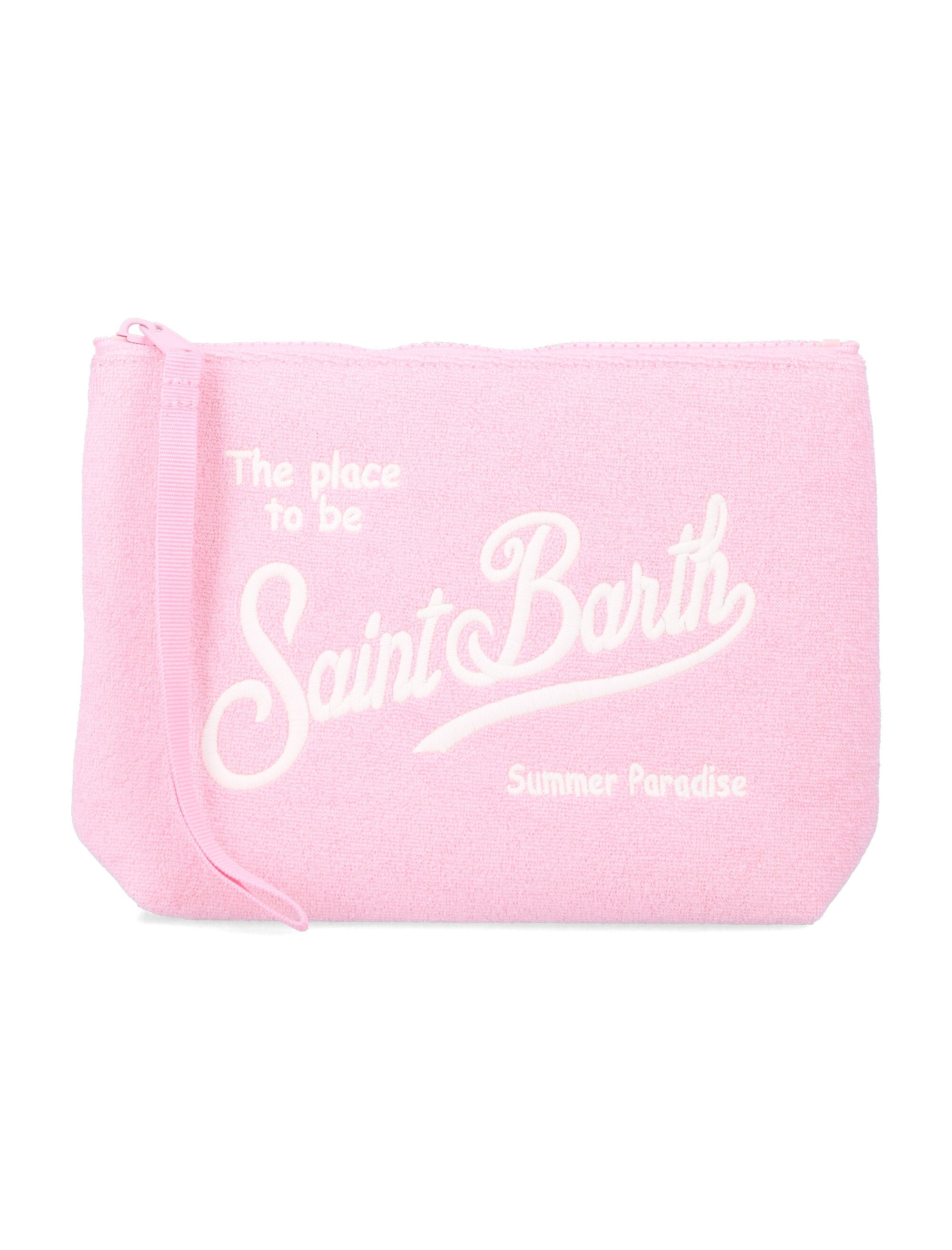 Mc2 Saint Barth Aline Sponge Pouch Pink Polyester Second Fabric