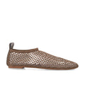 Senso Cordelia Net Ballet Flats Khaki Upper Flat Shoes