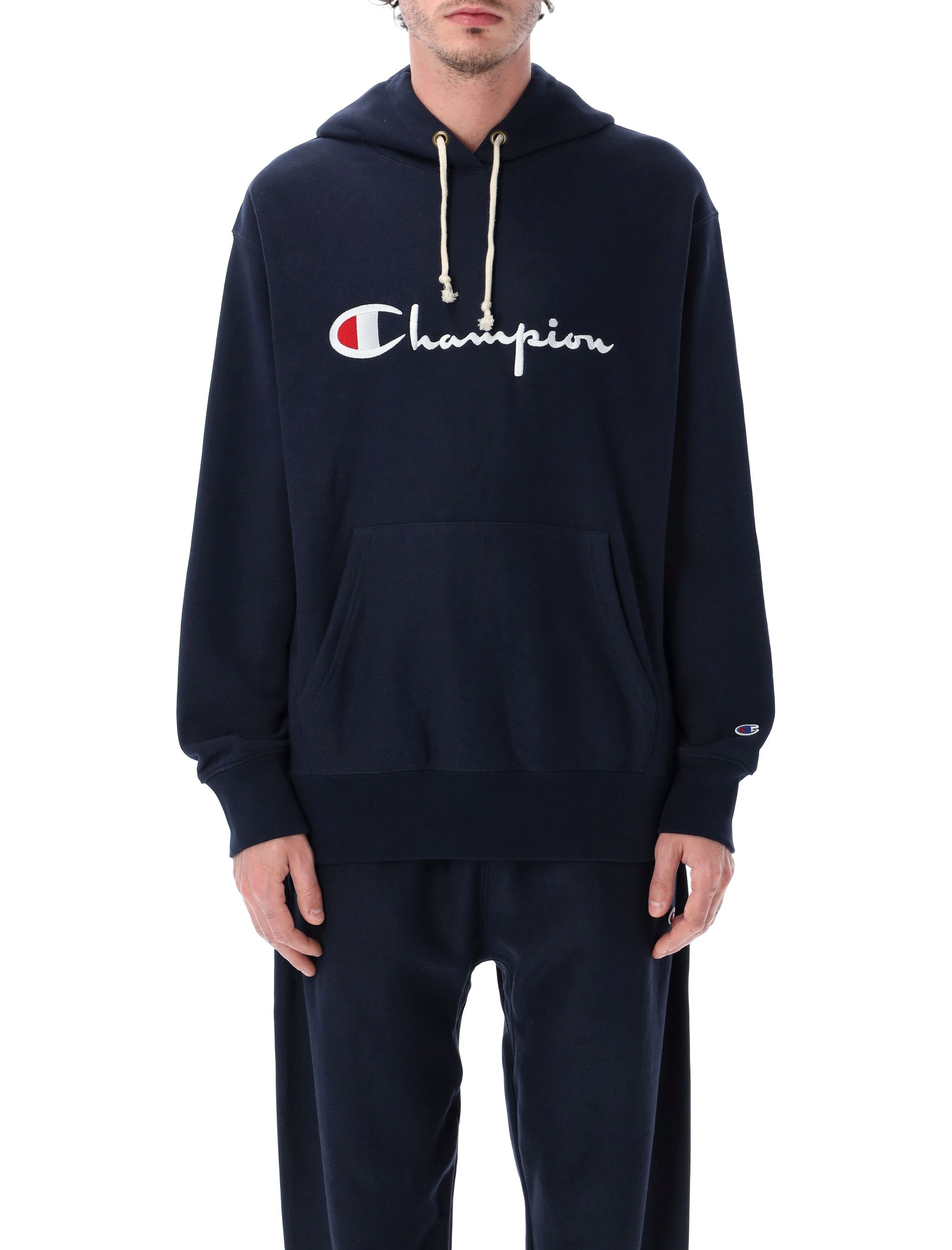 Champion Relaxed-Fit Hoodie With Logo Nny Cotton Sweatshirt