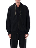 Champion Oversized Zip Hoodie Black Cotton Sweatshirt
