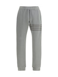 Thom Browne Striped Cotton Joggers — Gray