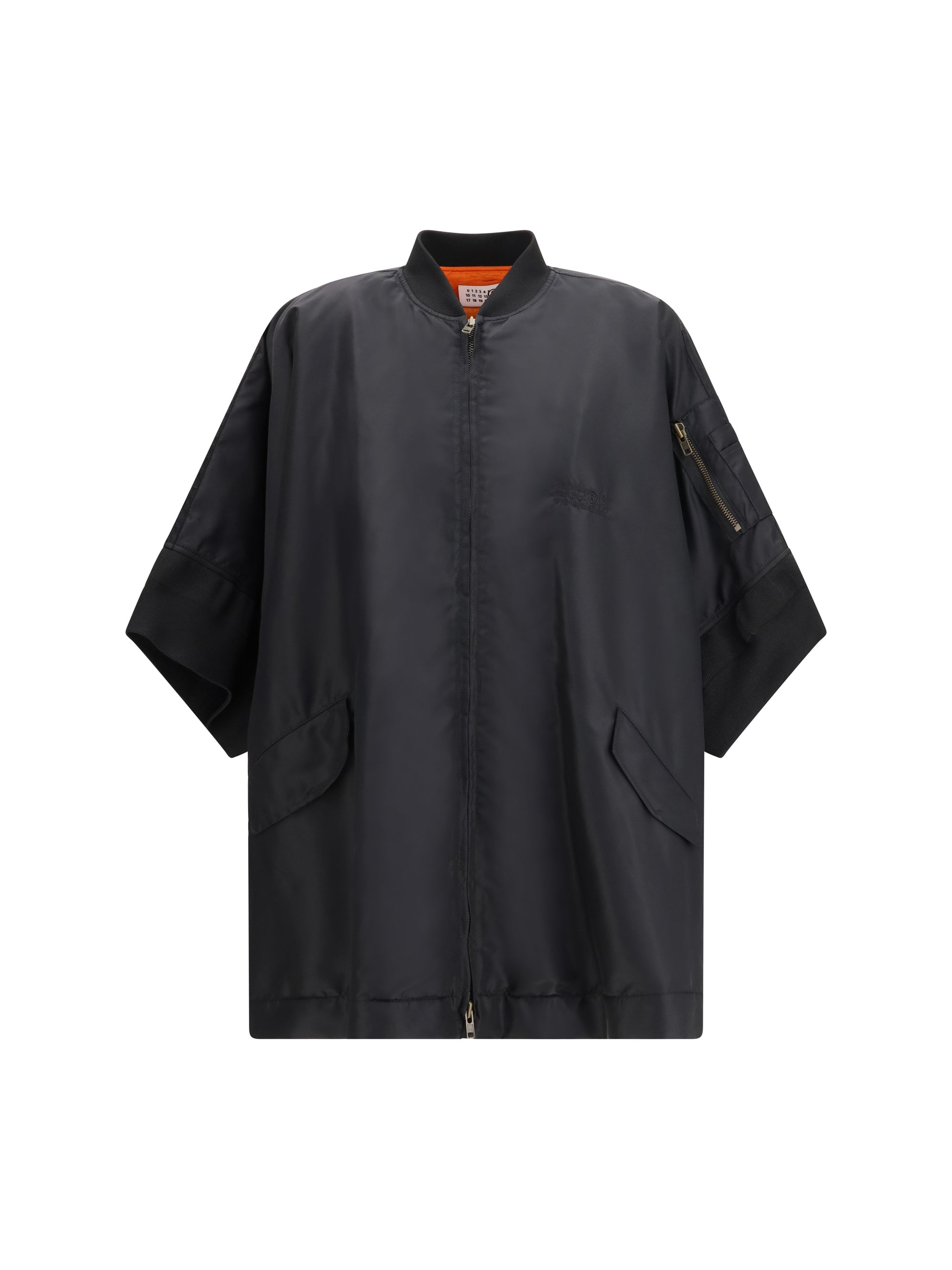 MM6 Maison Margiela Nylon Cape — Black