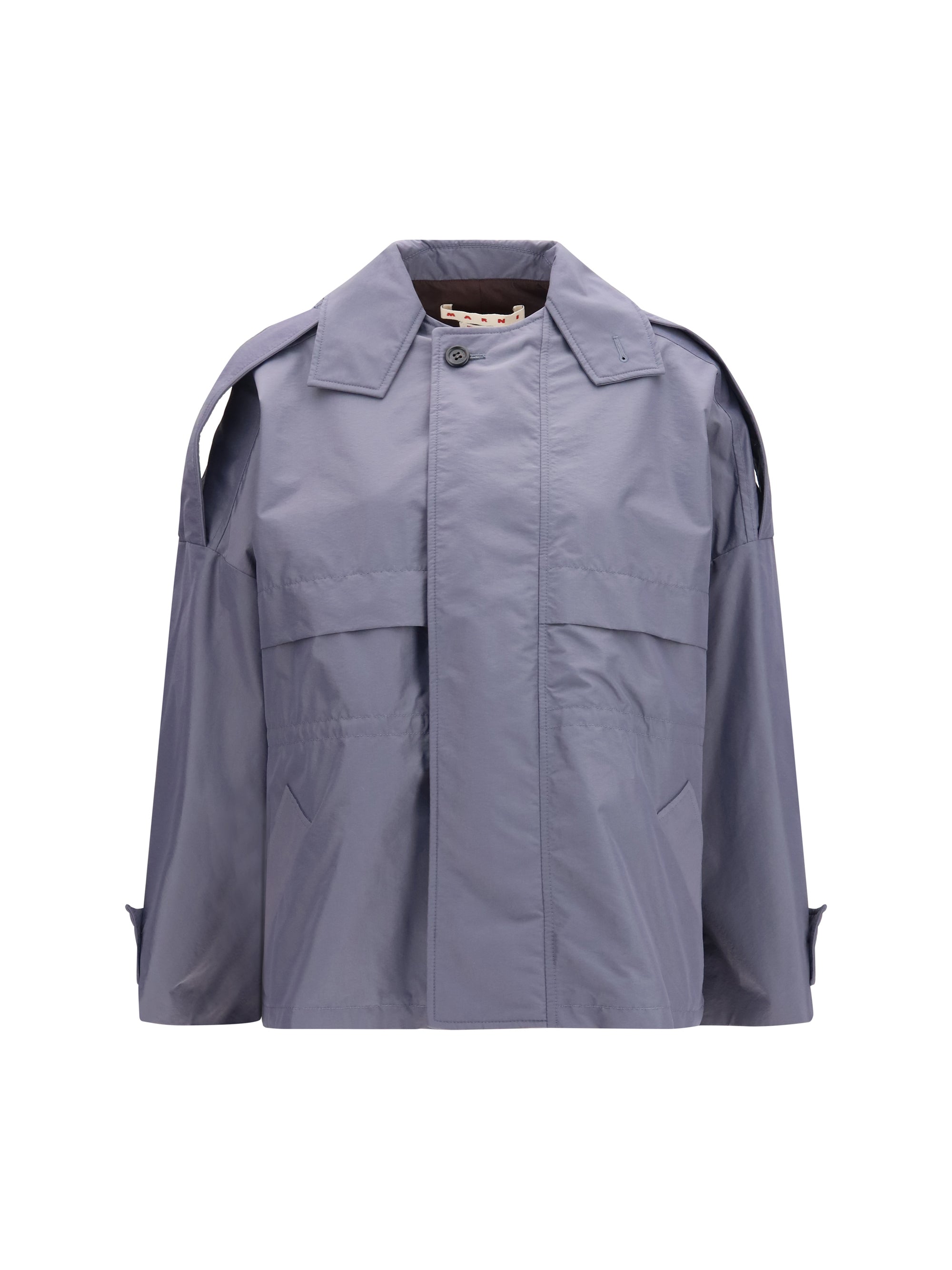 Marni Nylon Utility Jacket — Gray