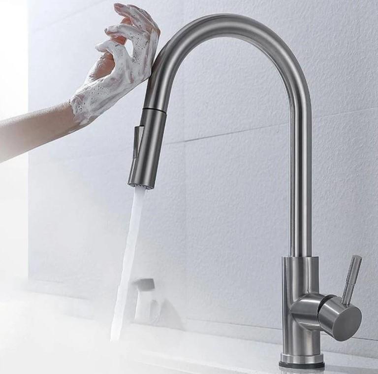 BATHME K2000 KITCHENME Grifo Inteligente Fregadero Sensor Táctil Cromo