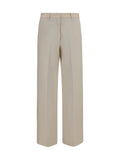 Forte_forte Cotton Trousers — Beige