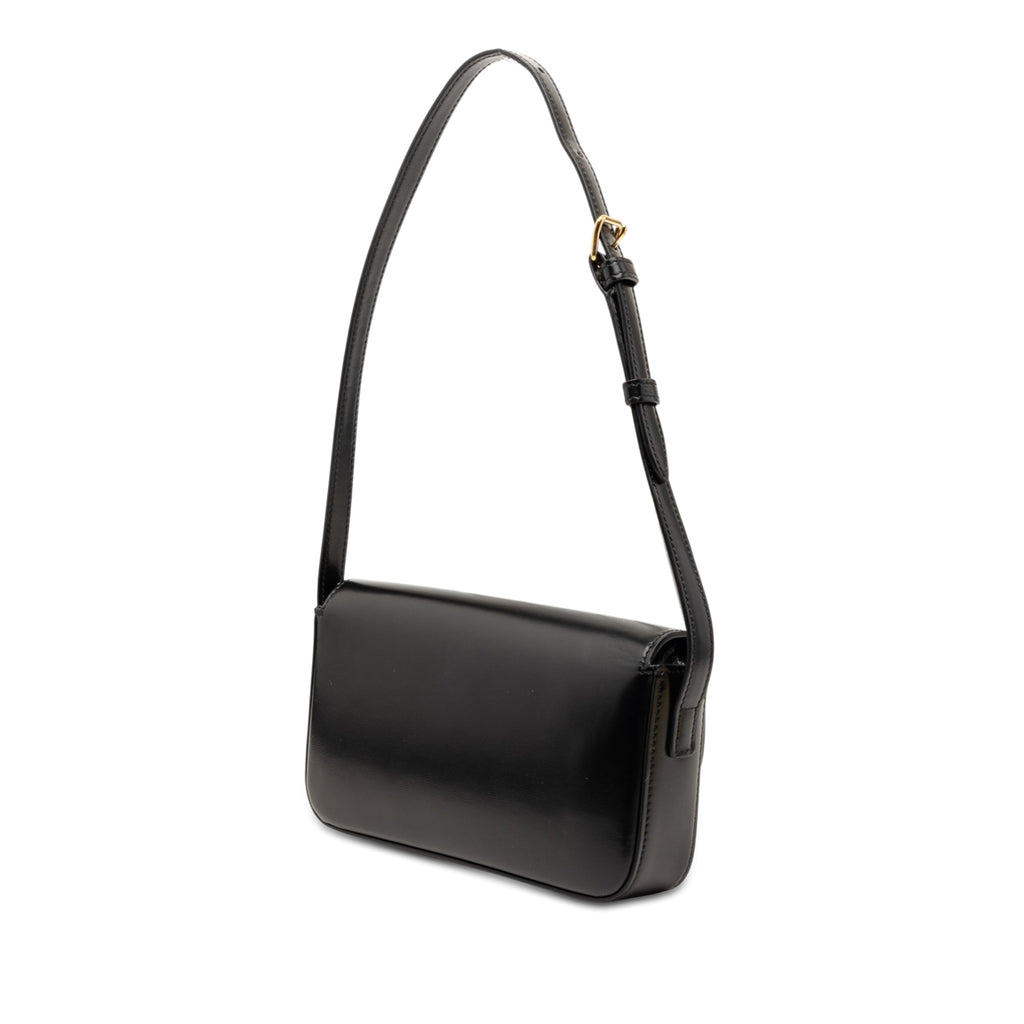 Shiny Calfskin Claude Shoulder Bag