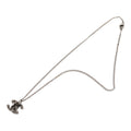 Ruthenium Plated CC Spiked Pendant Necklace