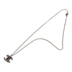Ruthenium Plated CC Spiked Pendant Necklace