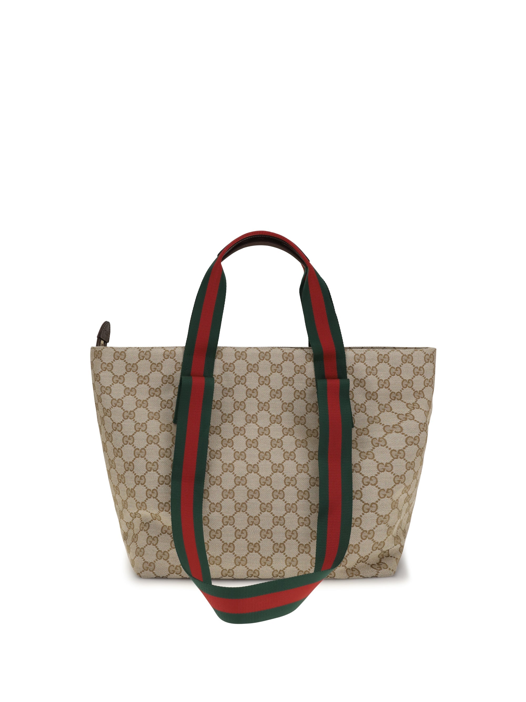 Gucci GG Motif Tote Bag — Beige