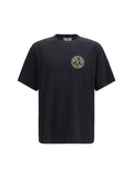 Versace Jeans Couture Logo-Embroidered Cotton T-Shirt — Black