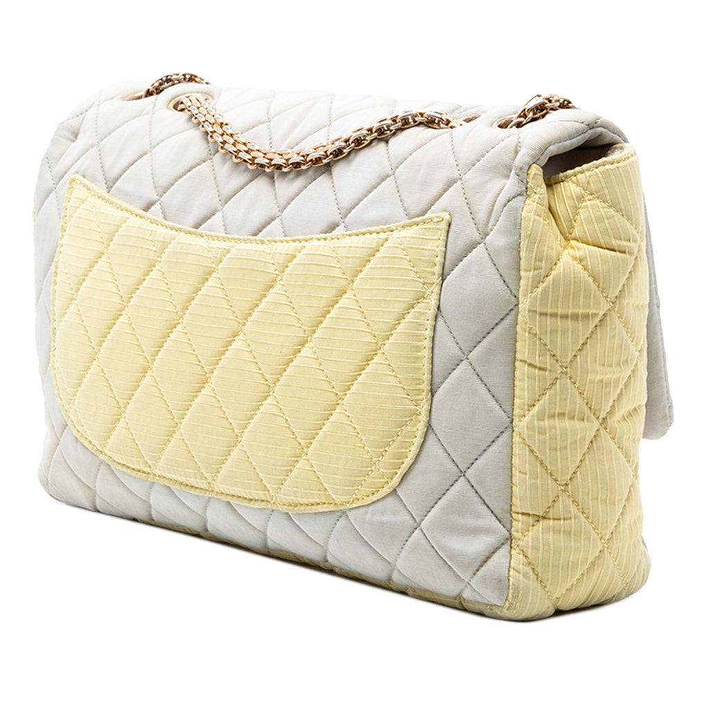 Tricolor Quilted Nylon Reissue 2.55 Single Flap 227