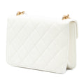 Quilted Lambskin Crystal Geometric CC Frame Flap