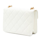 Quilted Lambskin Crystal Geometric CC Frame Flap