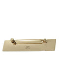 Gold Plated Logo Plate Brooch