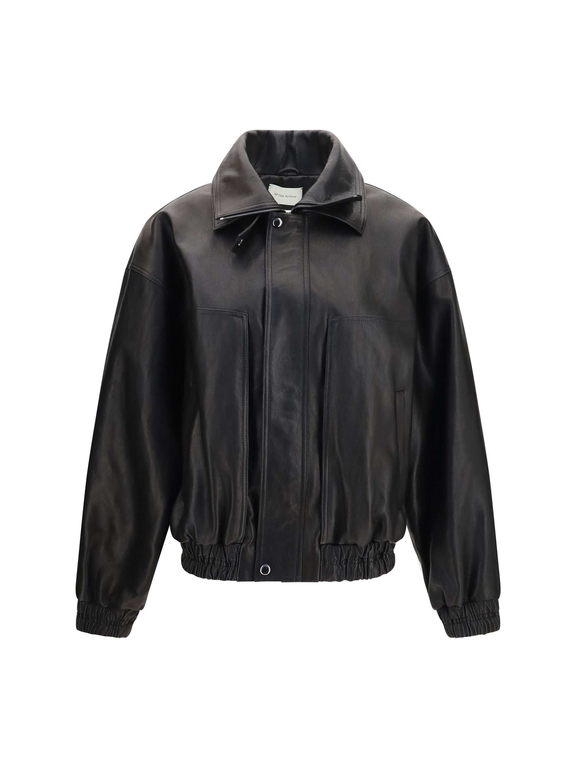 Magda Butrym Sheep Leather Jacket — Black