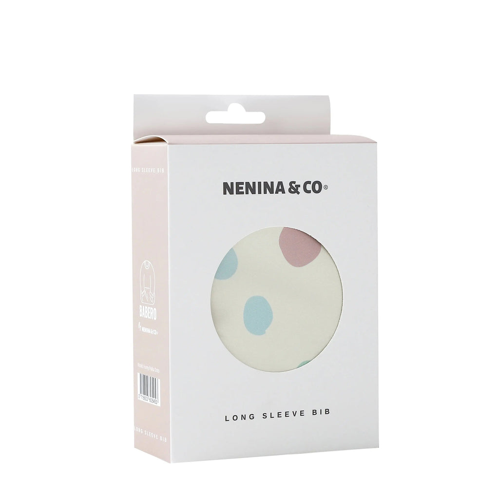 Babero con manga impermeable  Funny Polka Dots Nenina & Co