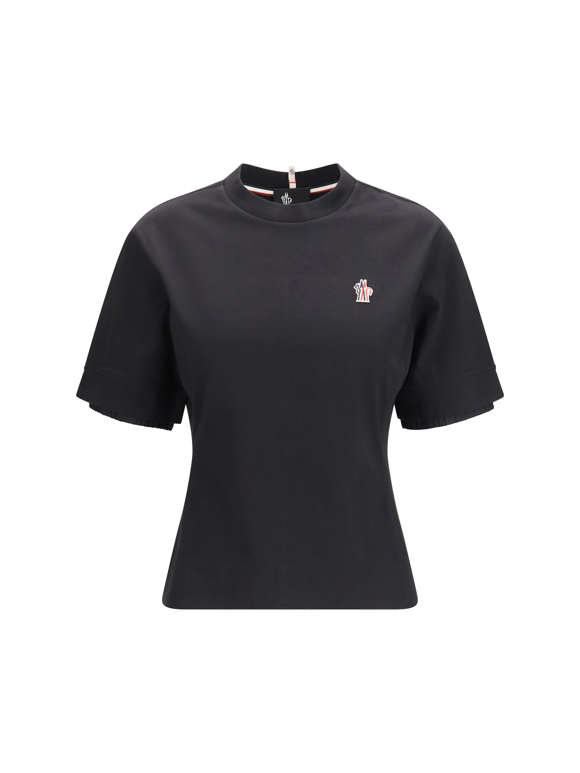 Moncler Grenoble Logo-Embroidered Cotton T-Shirt — Black