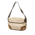 160th Anniversary Suede Trimmed Canvas Flap Shoulder Bag