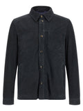 Pal Zileri Suede Overshirt — Black