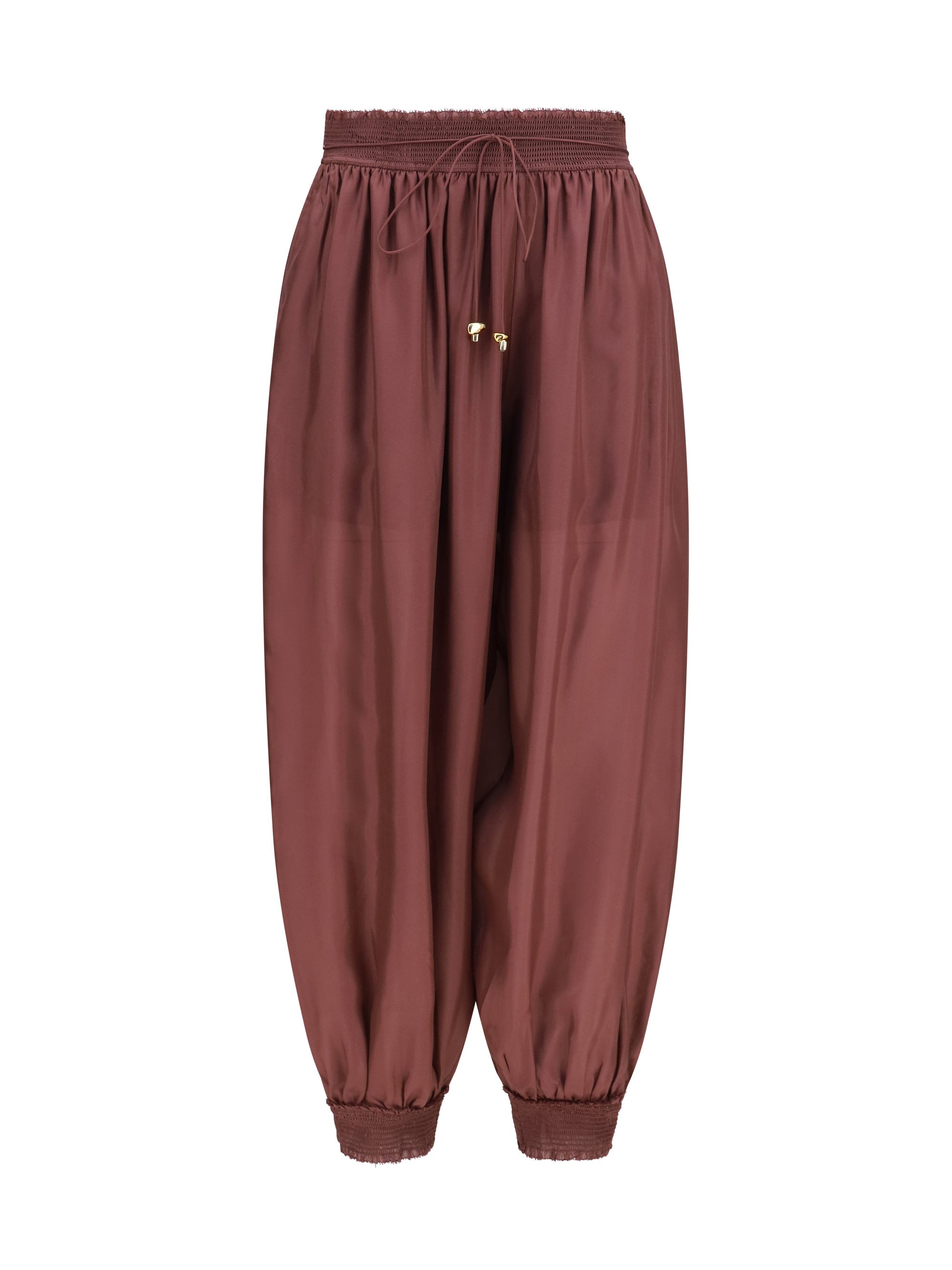 Zimmermann Aster Harem Pants — Brown