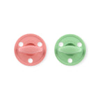 Kit 2 Chupetes Clásicos para Bebé Rosa y Oliva | Silicona Orgánica Nenina & Co
