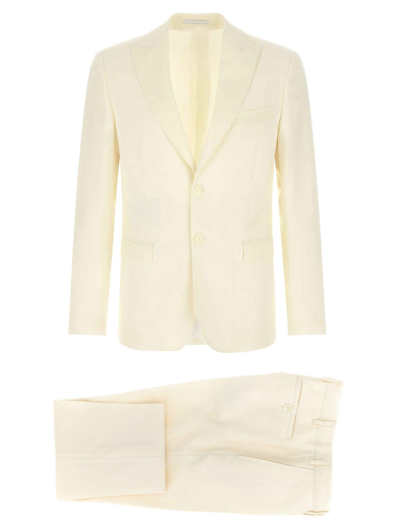 Pal Zileri Ceremony Line Pant Suit — Cream