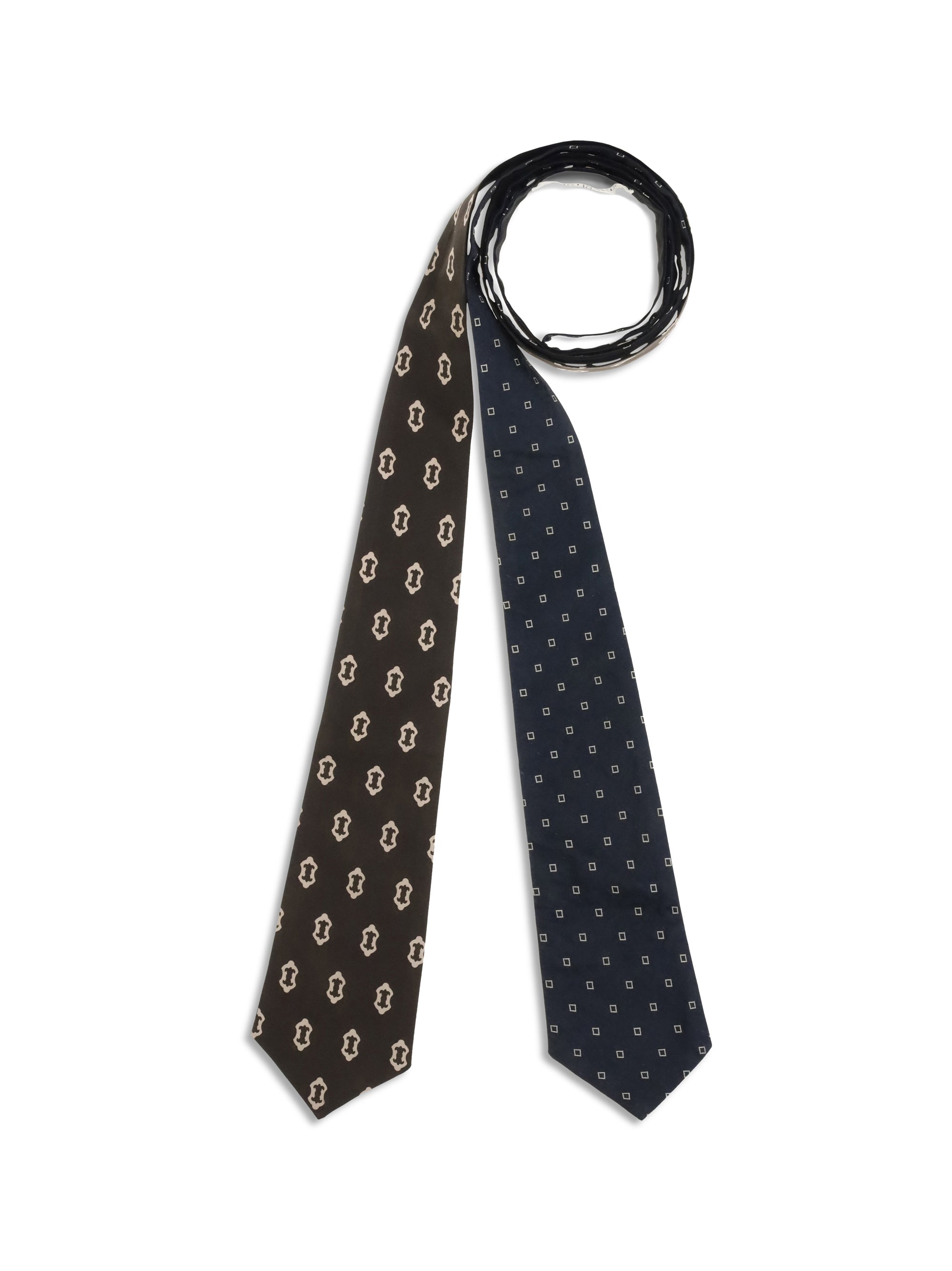 Di Stavnitser Reversible Cotton Tie Belt — Black