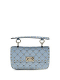 Bolso de hombro Valentino Garavani Rockstud Spike - Azul
