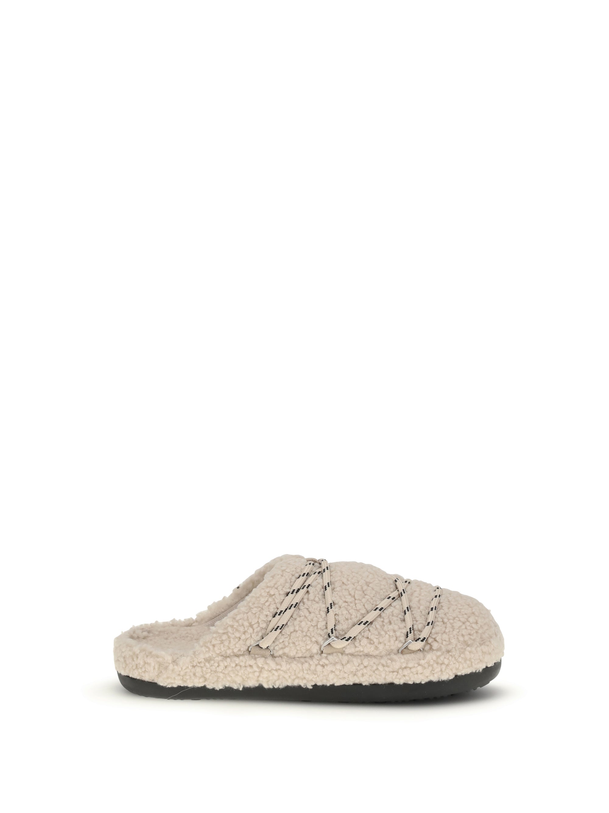 Moon Boot Teddy Slipper — Beige