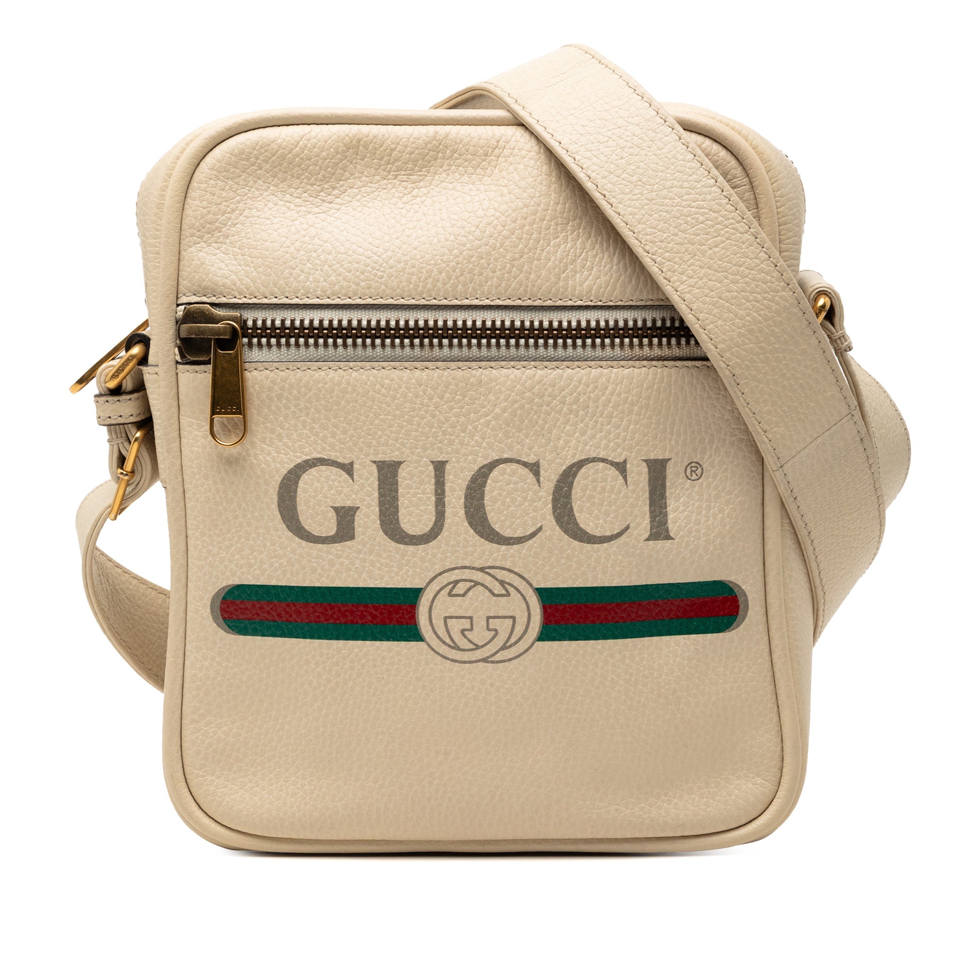Grained Calfskin Logo Crossbody