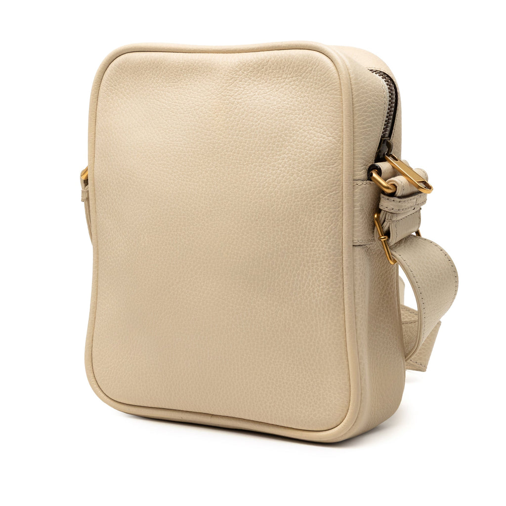 Grained Calfskin Logo Crossbody